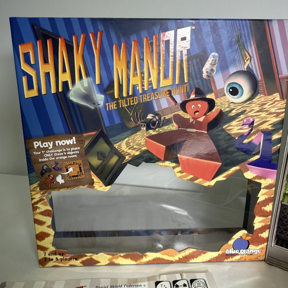 Shaky Manor - The Tilted Treasure Hunt! Board Game By Blue Orange 100% Complete - Picture 2 of 16